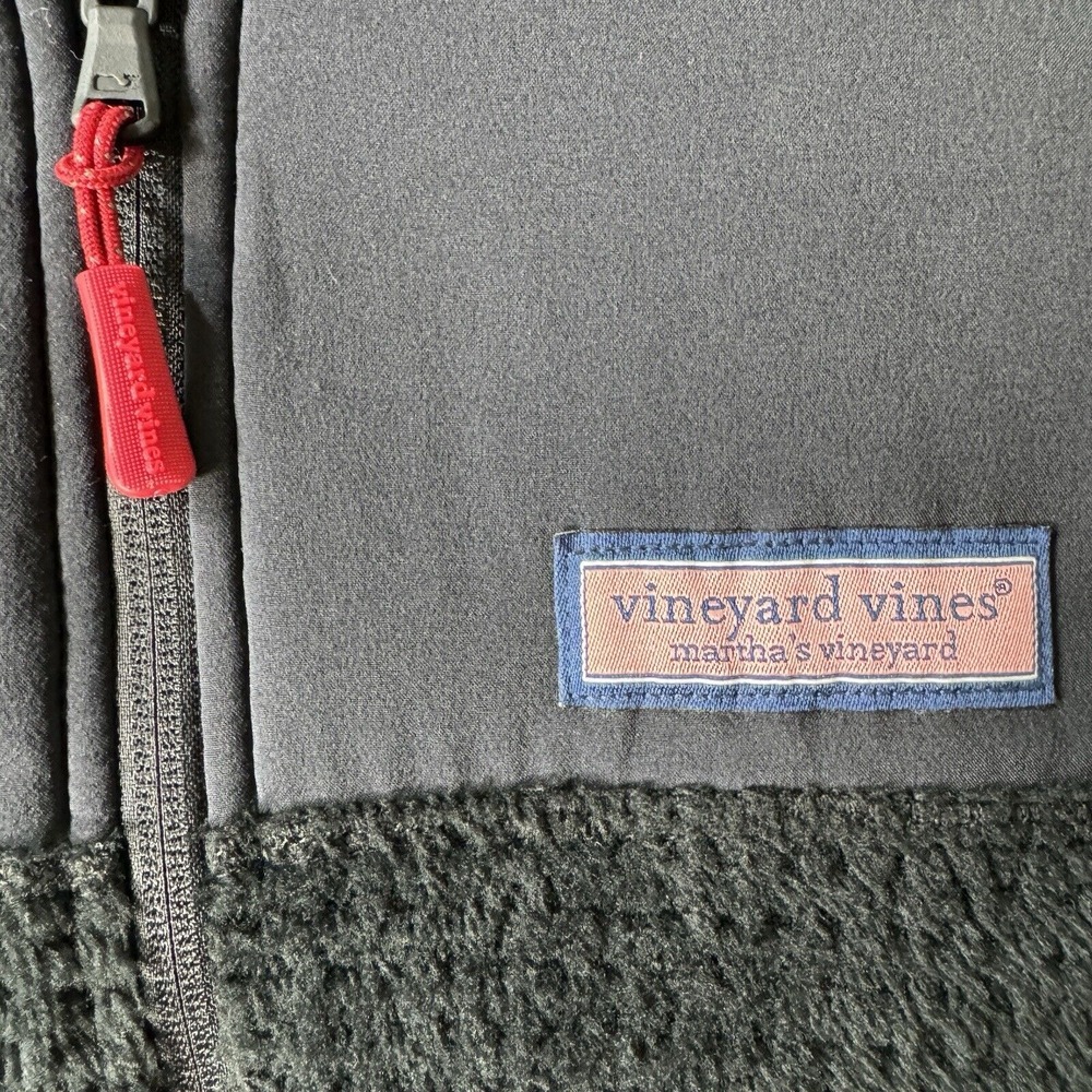 Vineyard Vines Sweater Mens Small Terry Cloth Full Zip Dockside Waffle - Picture 3 of 14